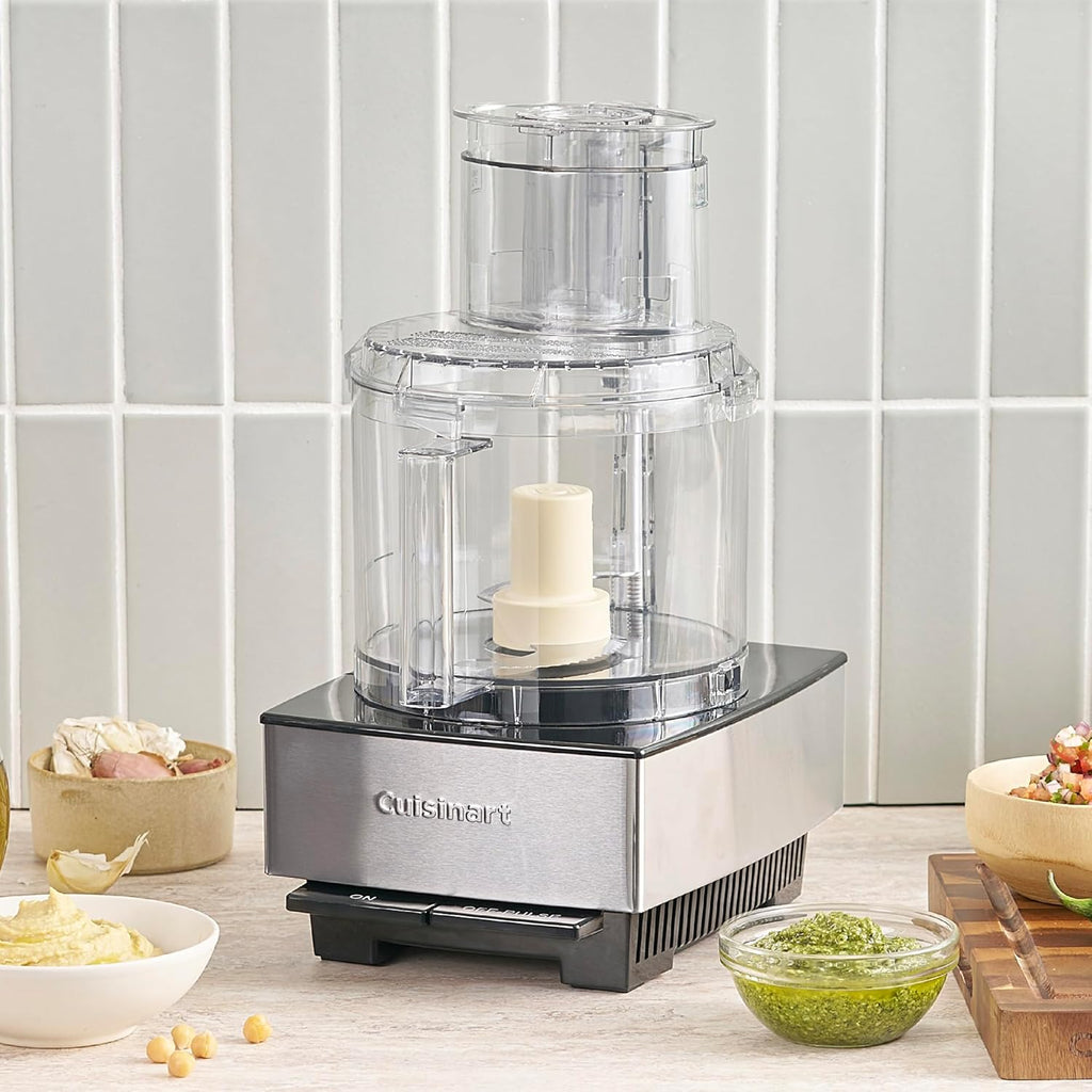 Cuisinart Food Processor 14-Cup Vegetable Chopper for Mincing, Dicing, Shredding, Puree & Kneading Dough, Stainless Steel, DFP-14BCNY