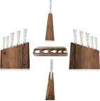 Cangshan S1 Series 59663 6-Piece German Steel Forged Knife Set, Walnut