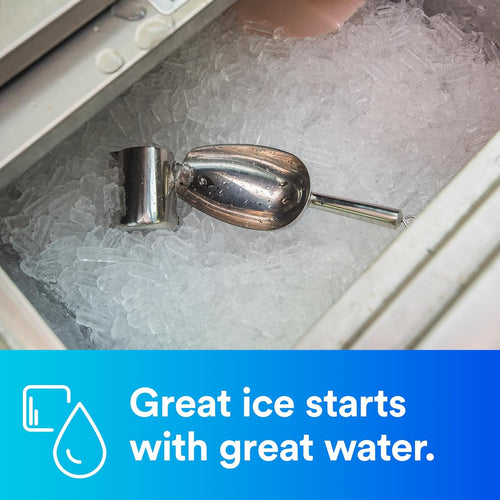 3M Water Filtration Products System for Commercial Ice Maker Machines ICE120-S, Reduces Sediment, Microplastics, Chlorine Taste and Odor, Cysts, Inhibits Scale, 1.5 GPM, 9,000 Gallon Capacity