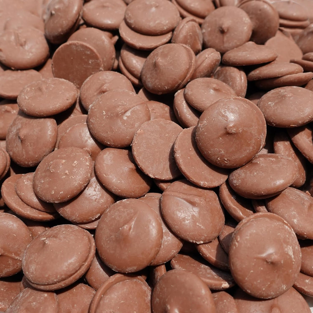 CrazyOutlet Merckens Milk Chocolate Melting Wafers - 2 Pound Pack - Bulk Melting Chocolate - Classic Smooth Candy Melts for Dipping, Molding, and Baking - Creamy Melts