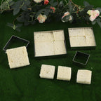 Square cookie cutters ANCKNE Stainless Steel Rectangle Biscuit Molds Square Pastry Molds Fondant Cake Cookie Cutter Set (2 "and 3" and 4 "and 5") 4pcs