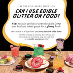MONÉGASQUE Iconic Gold Edible Glitter for Drinks 10g – Edible Glitter for Cakes & Cocktails – Gold Sprinkles Spray for Food, Cupcake, & Cake Decorations – Halloween Cocktail & Drink Shimmer Powder