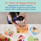 Bentgo Easyboxes - Original Stackable Lunch Boxes - Reusable 3-Compartment Food Containers for Kids and Adults - Bento Lunch Box for Meal Prep, School, & Work - BPA Free, Set of 10 (Classic)
