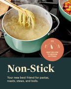 Caraway Nonstick Ceramic Dutch Oven Pot with Lid (6.5 qt, 10.5") - Non Toxic, PTFE & PFOA Free - Oven Safe & Compatible with All Stovetops (Gas, Electric & Induction) - Marigold