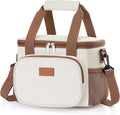 Lifewit Medium Lunch Bag Insulated Lunch Box Soft Cooler Cooling Tote for Adult Men Women, Beige 12-Can (9L)