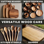 Cutting Board Scrub Brush - Effective Cleaning Brush for Cutting Boards and Butcher Blocks - Premium Natural Agave Bristles - Multi-Purpose Kitchen Scrubber - Ergonomic Design - Food Grade