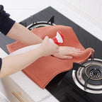 Homaxy 100% Cotton Waffle Weave Kitchen Dish Towels, Ultra Soft Absorbent Quick Drying Cleaning Towel, 13 x 28 Inches, 12-Pack, Coral