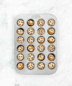 USA Pan Bakeware Mini Cupcake and Muffin Pan, Nonstick Quick Release Coating, 24-Well, Aluminized Steel