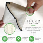 Whiffkitch Dishcloths & Towels for Kitchen – Drying, Absorbent, Washcloths, Durable, Non-Scratch, Multi-Surface Cleaning, 9x9 Inches Multi Color, 6 Pack
