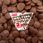 Merckens Milk Chocolate Melting Wafers | 2 Lb Bag | Bulk Baking Candy | Smooth Creamy Coating Discs for Dipping, Molding, Drizzling & Dessert Crafting