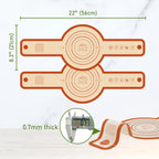 Silicone Bread Sling for Dutch Oven, 2 PCS Non-Stick & Reusable Bread Matt for Sourdough, Food Safe Silicone Slings for Bread Baking with Long Handles, Easy and Stable to Transfer Bread Mat-Orange