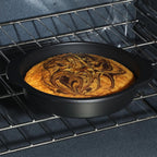 Oster Teston 9" Round Nonstick Carbon Steel Cake/Bake Pan - Matte Black