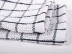KAF Home Pantry 100% Cotton Checkered Grid Dish Cloths | Set of 6, 12 x 12 Inches | Absorbent and Machine Washable | Perfect for Cleaning Counters, and Any Household Spills - Black