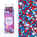 Cobakey Patriotic Sprinkles for Baking, Red White and Blue Sprinkles for Cupcakes, 4th of July Sprinkles Perfect for Independence Day Dessert Party 4.23 Ounce
