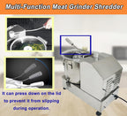 TECHTONGDA 9L Food Processor & Vegetable Chopper, Commercial Meat Grinder, Stainless Steel Electric Chopper, Adjustable Speed Meat Mincer, Multi-Function for Chopping Vegetables, Meat, Grains, Nuts