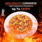 16 inch Round Cordierite Pizza Stone for Oven, Grill & BBQ – Bake Crispy Pizza, Bread & Pies, Ideal for Backyard Pizza Parties, Includes Scra