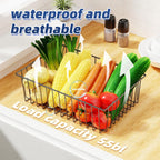 Simple Trending 6 Pack Large Wire Baskets for Organization, Metal Pantry Storage Baskets for Cabinet, Kitchen, Garage, Bathroom, Black