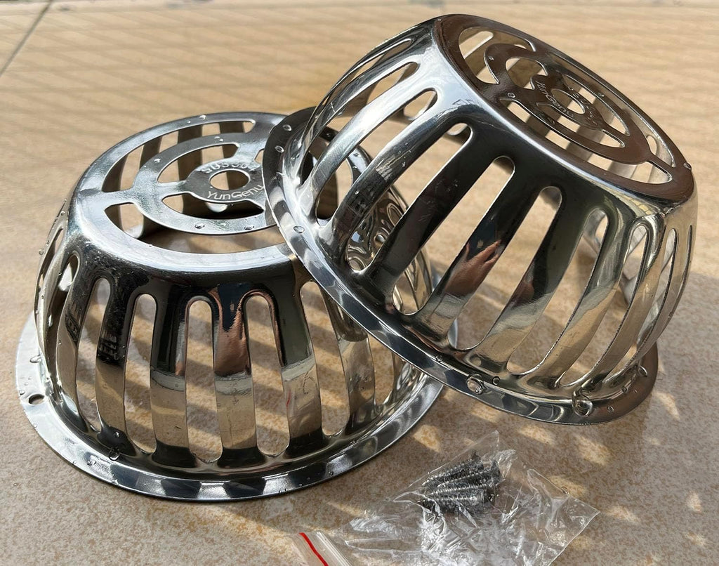 SUS304 Stainless Steel Roof Dome Drain Cover Strainer Anti-Clogging Atrium Grate 2pcs/pk (Φ: 5 inch)