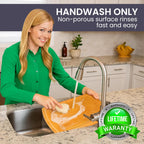 FSC® Certified Extra Large Bamboo Cutting Board Set of 3 – Featuring Glue-Free Surface™ Non Toxic Wood Cutting Boards for Safer Family Cooking and Lifetime Replacements for Peace of Mind