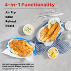 Instant Pot Vortex 5.7QT Air Fryer, Custom Program Options, 4-in-1 Functions, EvenCrisp Technology that Crisps, Roasts, Bakes and Reheats, 100+ In-App Recipes, from the Makers of Instant Pot, Black