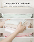 ULG Over The Door Organizer with 6 Large Pockets 12 Side Pockets, 50lbs Weight Capacity Door Hanging Organizer for Bedroom, Bathroom, Pantry, Nursery Storage, Beige