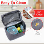 NOL Natural Organic Lifestyle Insulated Lunch Bags for Women Cooler Bag Lightweight Nylon Waterproof Lunch Box For Work