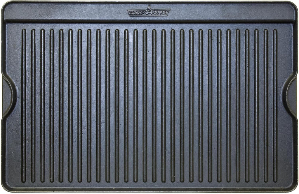 Camp Chef Reversible Griddle - Cast Iron Griddle for Outdoor Cooking & Camping Gear - 16" x 24"