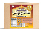 Rani Sooji Coarse (Farina, Suji, Rava, Rawa, Wheat Semolina) Flour 400oz (25lbs) 11.36kg Bulk Box ~ All Natural | Vegan | NON-GMO | Indian Origin