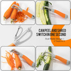 Li&Zhao Vegetable Peelers - Potato Peelers Fruit Peeler Veggie Peeler Carrot Peeler Apple Peeler Garlic Peeler kitchen tools Corn Peeler (2 Blades)