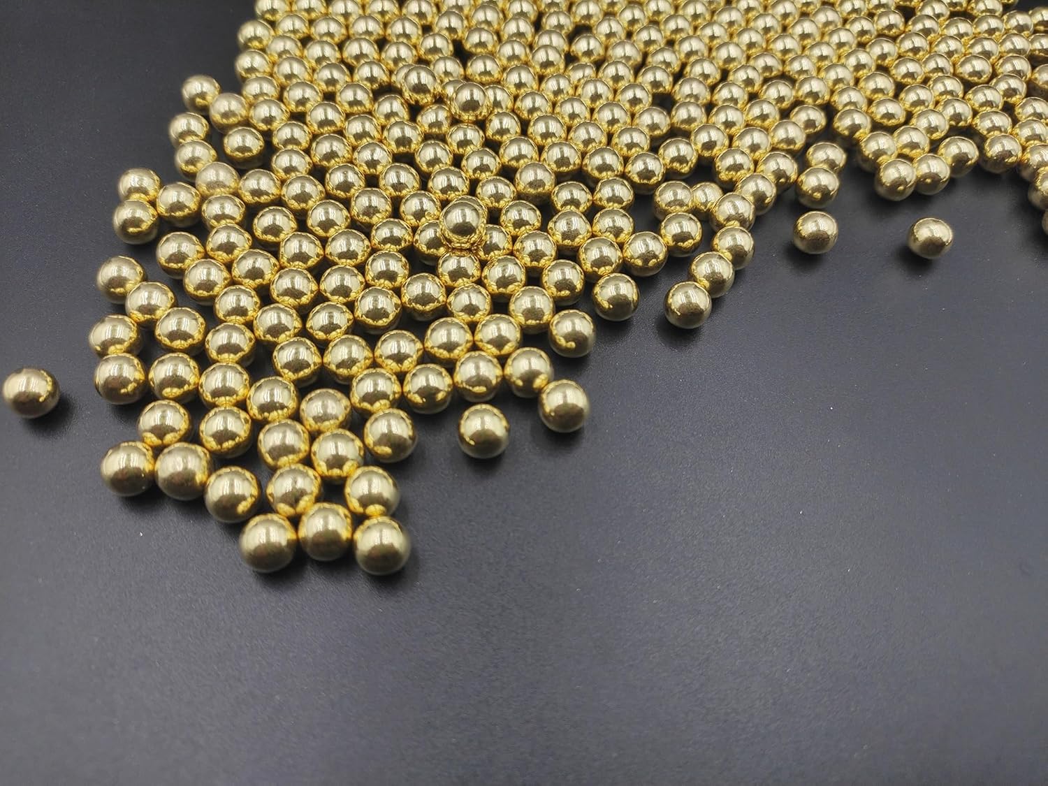 Gold Pearl Sugar Sprinkles 3.53 oz, 7mm Candy Pearls Ideal for Baking, Cake and Cupcake Toppers, Cookie Decoration, Ice Cream Topping, Wedding Shower Valentines Halloween Christmas