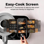 TOKIT Omni Cook C2 Smart Cooking Robot Food Processor Thermomix Automatic Cooking Machine 21 Functions AI Cooker Robot- Blender, Stirrer, Fry, Steamer, Chopper, Cutter, 3000+ Free Recipes, 95°F-356℉