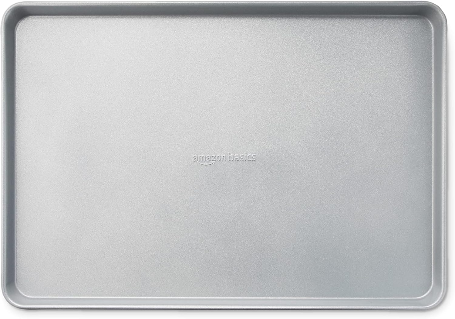 Amazon Basics Ceramic Nonstick Baking Sheet & Cooling Rack Set, Non-Toxic, Half Sheet Size - 1 Pack, Gray