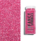 Fancy Sprinkles Tourmaline Pink Fancy Sugar Pearlescent, Sparkly Sugar Crystals (8 OZ)