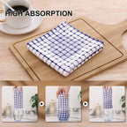 Kitinjoy Cotton 6 Pack Terry Kitchen Towels, 16 x 25 Inches Super Soft and Absorbent Dish Towels, Quick Drying Hand Towels for Kitchen Drying, Blue
