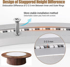 20 Inch Lazy Susan Heavy-Duty Aluminium Alloy Rotating Bearing Lazy Susan Hardware- Mute Bearing Turntable Ring Hardware for Dining and DIY Furniture (Capacity up to 660lb)
