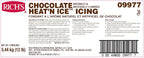 Rich's Heat 'N Ice Icing for Donuts, Rolls & More, Chocolate, 192 Ounce
