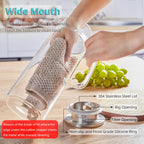 1.6 Liter 54 oz Glass Pitcher with Lid and Spout, Bivvclaz Glass Carafe Water Pitcher for Hot/Cold Water, Iced Tea, Drinks, Coffee, Juice and Homemade Beverage