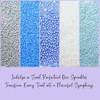 Confect Blue Sprinkles Mix – 5 Shades of Blue with Navy Dragees, Silver, Baby Blue Jimmies & White Sparkling Sugar | Edible Sprinkles for Cakes, Cupcakes & Baking | Vegan, Gluten-Free, Nut-Free, Soy-Free, Dairy-Free, Palm Oil-Free- 5 Oz
