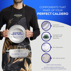 Universal (Small Size) Caldero 9 Cups - 3.4 QT / 3.2 L, Stainless Aluminum Pot, Even Heat Distribution and Fast Cooking Dutch Oven Pot, Ergonomic Handles, Ideal for Rice, French Fries, and More