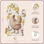 Chicken & Bee Farm Fresh Floral Oven Mitts