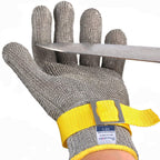 Dowellife ANSI A9 Cut Resistant Glove Food Grade, Stainless Steel Mesh Metal Knife Cutting Glove for Butcher Oyster Shucking Kitchen Mandoline Chef Slicing Fish Fillet (Medium)