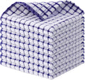 Kitinjoy Cotton 8 Pack Terry Kitchen Dish Cloths, 12 x 12 Inches Super Soft and Absorbent Dish Rags, Quick Drying Dish Towels for Washing Dishes, Blue