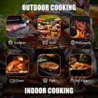 INSMART Wireless Smart Meat Thermometer,330FT Bluetooth Range,100% Waterproof,Precision Cooking Grilling,Multi Sensors,for BBQ,Oven,Grill,Kitchen,Smoker, Rotisserie Turkey Beef/iOS & Android App