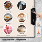 Electric Food Warming Mat, Full-Surface Silicone Food Warmer Heating Pad with Adjustable Temperature & Time, Portable Foldable Warming Tray for Buffet, Parties, Gatherings, Travel, Home Use
