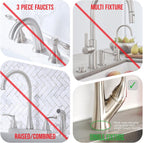 The Original Ternal Sinkmat Drip Catcher & Splash Guard, Faucet Mat for Sinks – Absorbent Microfiber, Machine Washable Counter Protector & Drying Mat for Kitchen, Bathroom or RV [Black, Mini, 1 Pack]