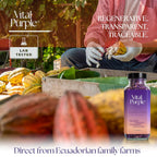 Vital Purple High Flavonal 100% Raw Cocoa Energy Nibs – 900mg Flavanols, Purple Cacao, Unroasted & Unfermented - Clean Fuel for Performance & Recovery (10 oz)