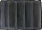 Bluedrop Hot Dog Molds Silicone Bread Forms Non Stick Bakery Trays For Roll Toasting 5 Loaves 12" Sheets