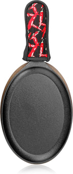 New Star Foodservice 1028744 Commercial-Grade Hot Skillet Handle Cover Holder, Hot Handle Holders/Mitts, Red Peppers Pan Cotton Handle Sleeve, Set of 6