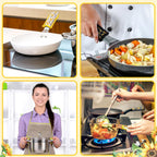 Patelai 8 Pieces Cast Iron Skillet Handle Covers Pan Handle Holder Sleeve Heat Resistant Non Slip Skillet Pot Holders Mitt Protector for Kitchen Cooking BBQ Baking Cookware, 8 Styles