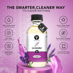 Dolce Flav Natural Lavender Extract – 2 Ounce Oil-Soluble Kosher, Sugar-Free, Concentrated Floral Lavender Flavoring for Baking, Chocolates & Desserts, Includes Measured Dropper